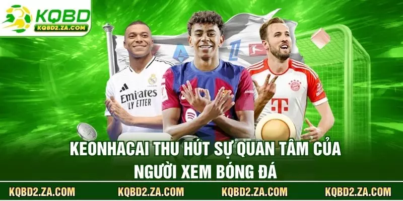Keonhacai thu hút sự quan tâm của người xem bóng đá